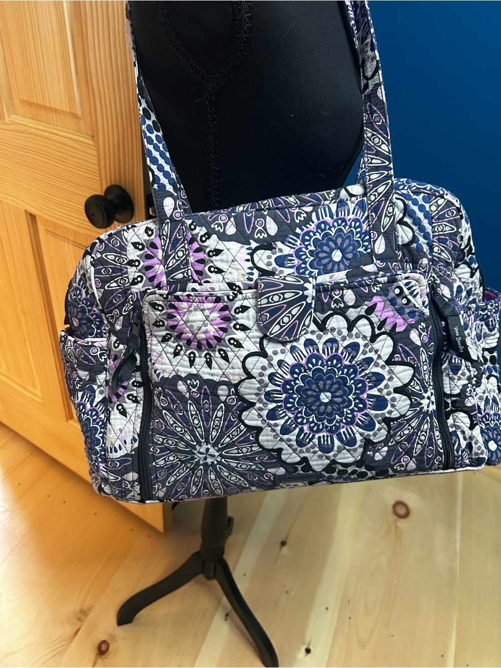 Vera Bradley Diaper Bag Mimosa Medallion with diaper pad